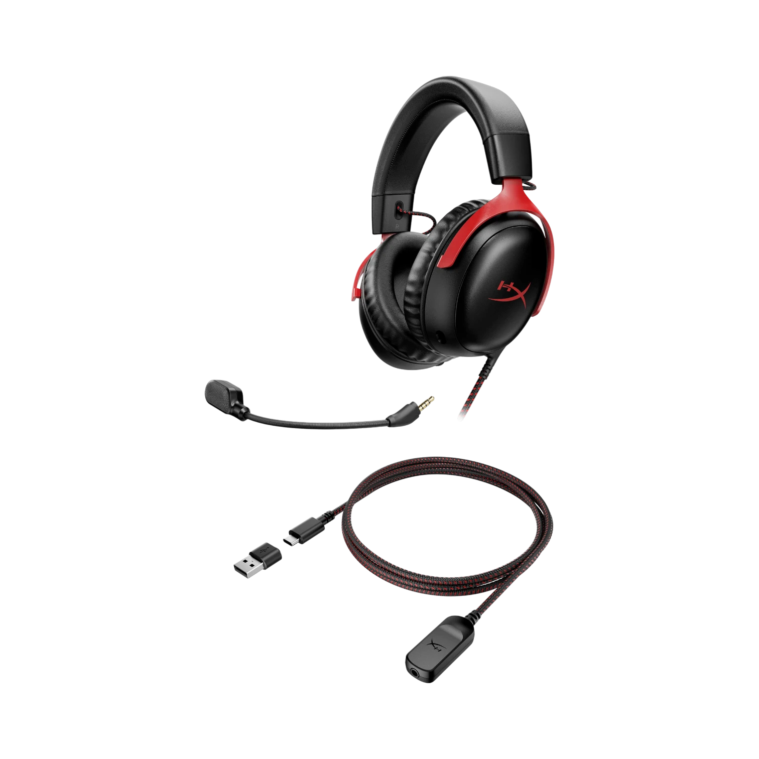 HyperX Cloud III Gaming Headset (Black & Red) — Being Shipped