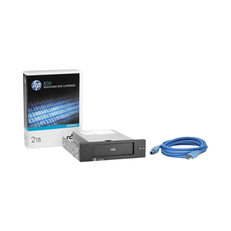 HP RDX SuperSpeed USB 3.0 Removable Disk Backup System RDX Drive  2TB Cartridge — Being Shipped