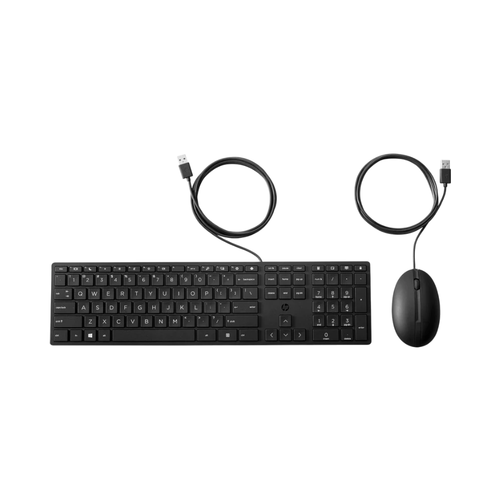 HP 320MK Wired Desktop Mouse & Keyboard Bundle — Being Shipped