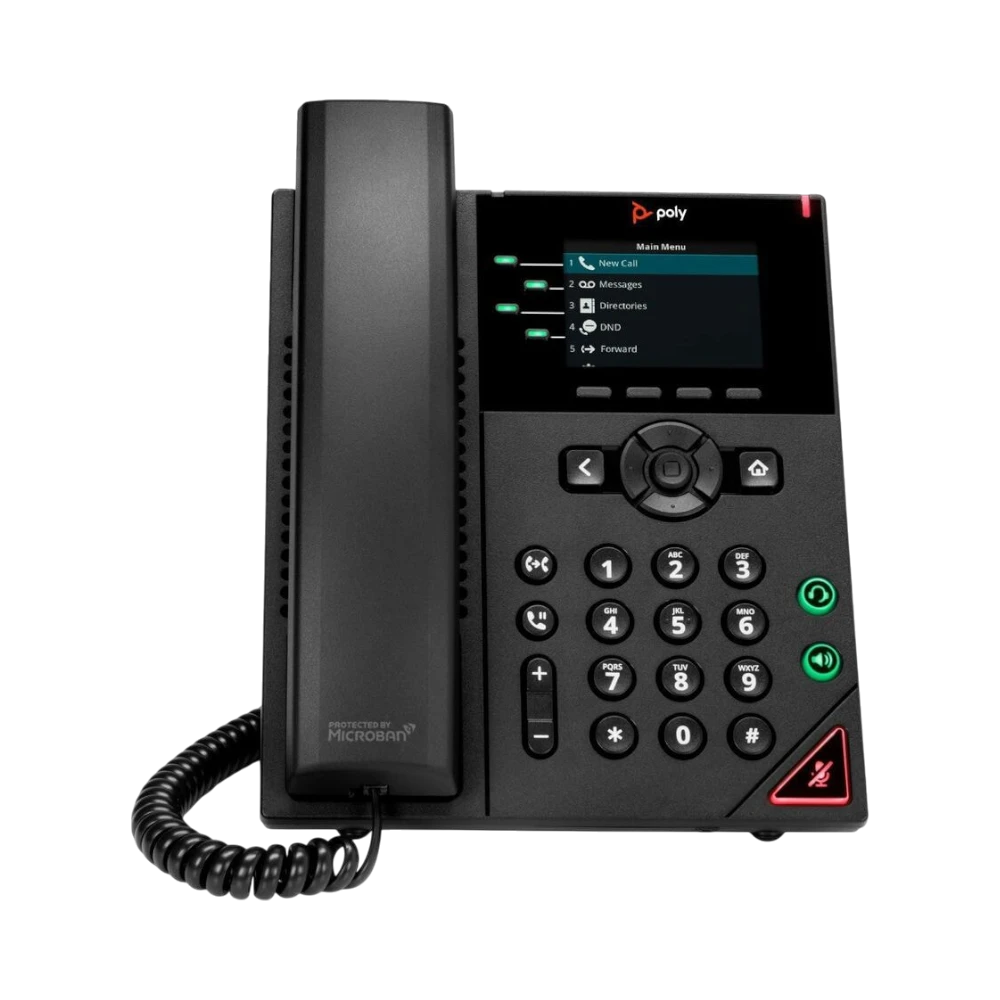 Poly VVX 250 4-Line IP Corded Desk Phone — Being Shipped