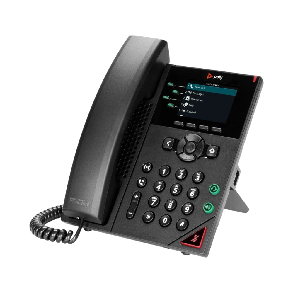 Poly VVX 250 4-Line IP Corded Desk Phone — Being Shipped