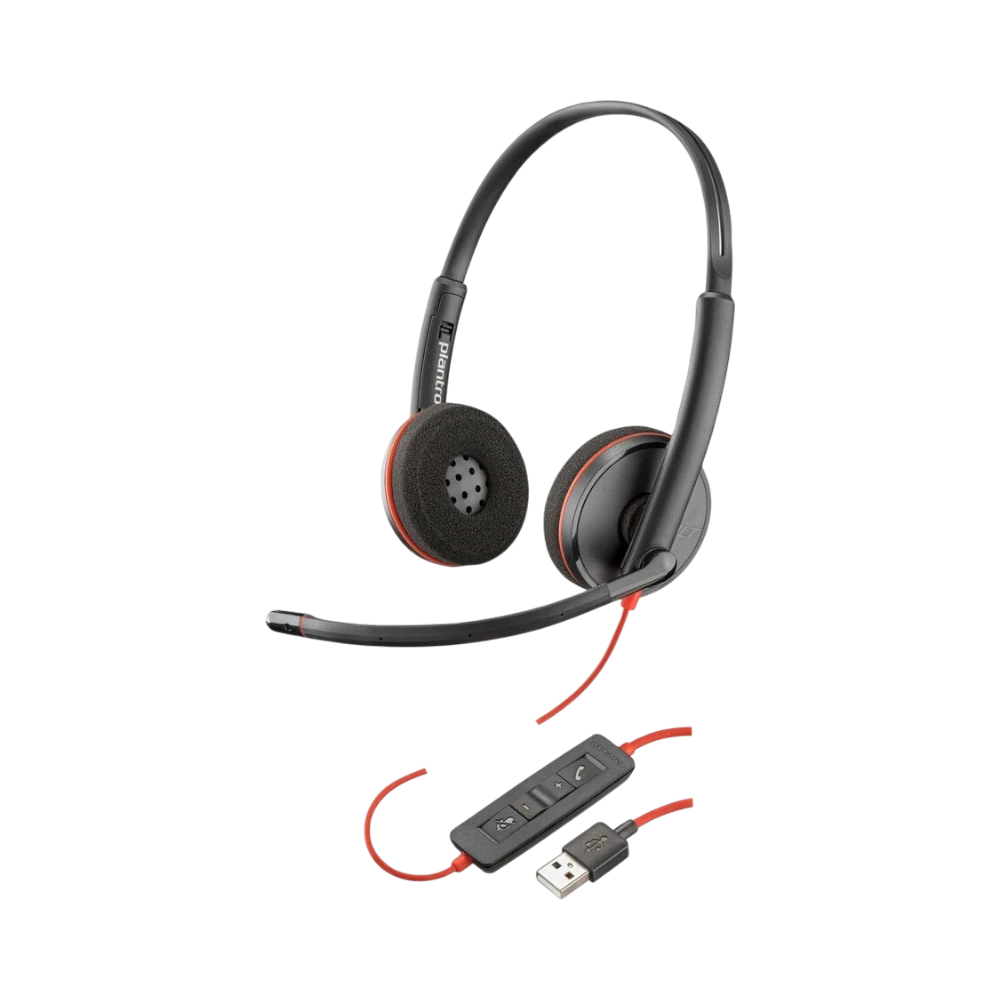 Poly Blackwire C3220 USB-A Black Headset — Being Shipped