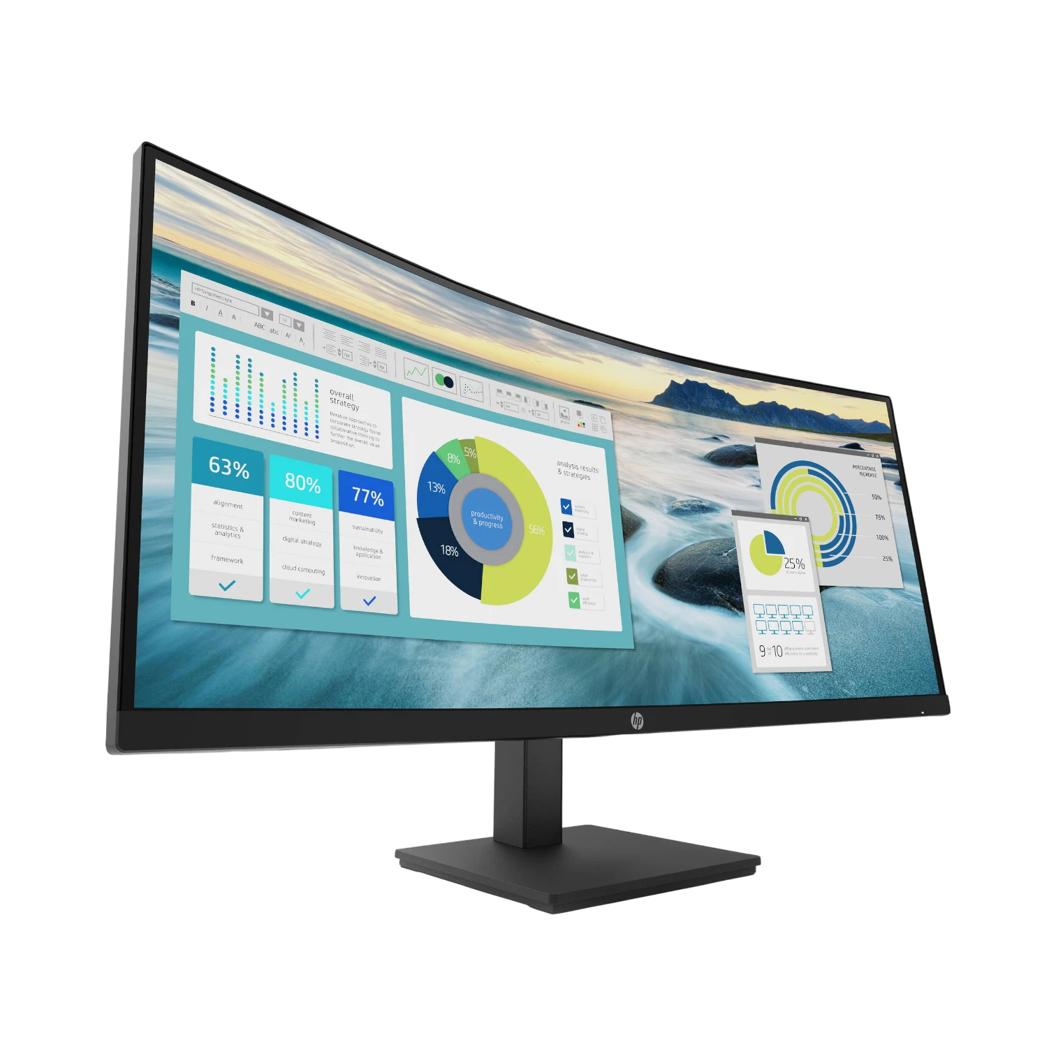 HP P34hc G4 34" 21:9 100Hz Curved VA LCD Monitor — Being Shipped