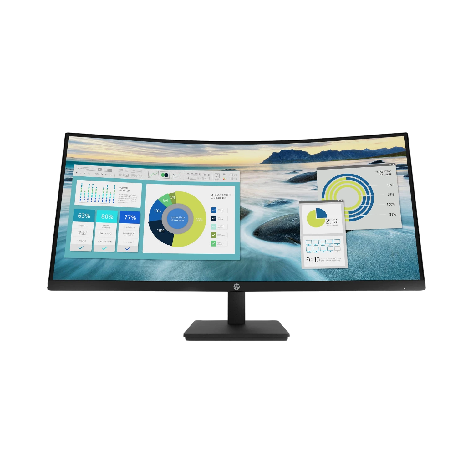 HP P34hc G4 34" 21:9 100Hz Curved VA LCD Monitor — Being Shipped