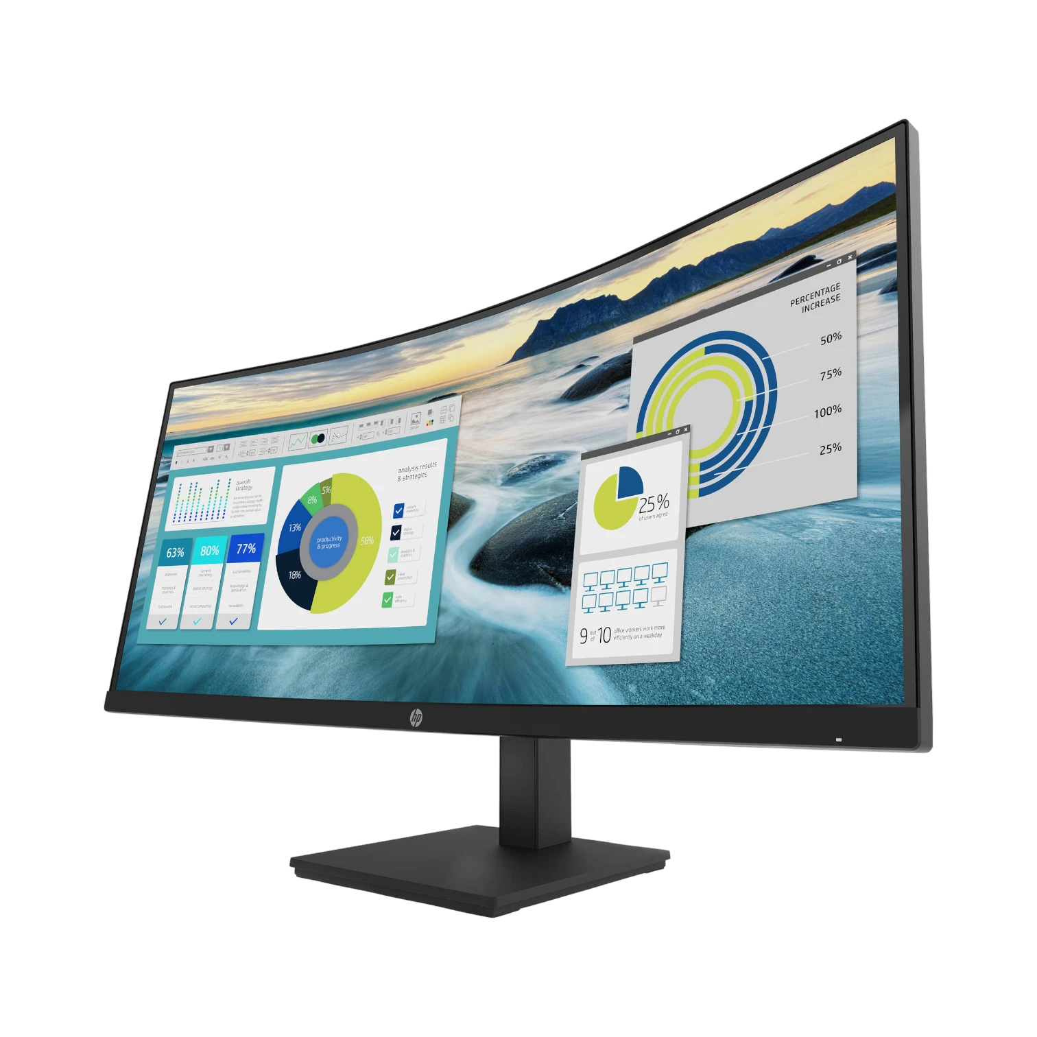 HP P34hc G4 34" 21:9 100Hz Curved VA LCD Monitor — Being Shipped