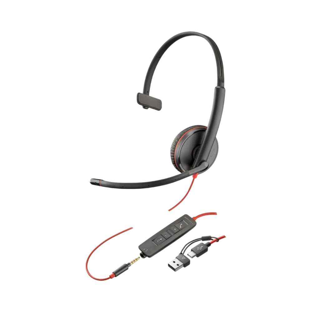 Poly Blackwire 3215 Monaural USB-C Headset — Being Shipped