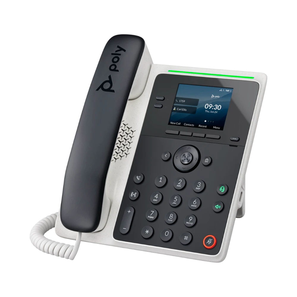 Poly Edge E100 IP Desk Phone with Power Adapter — Being Shipped