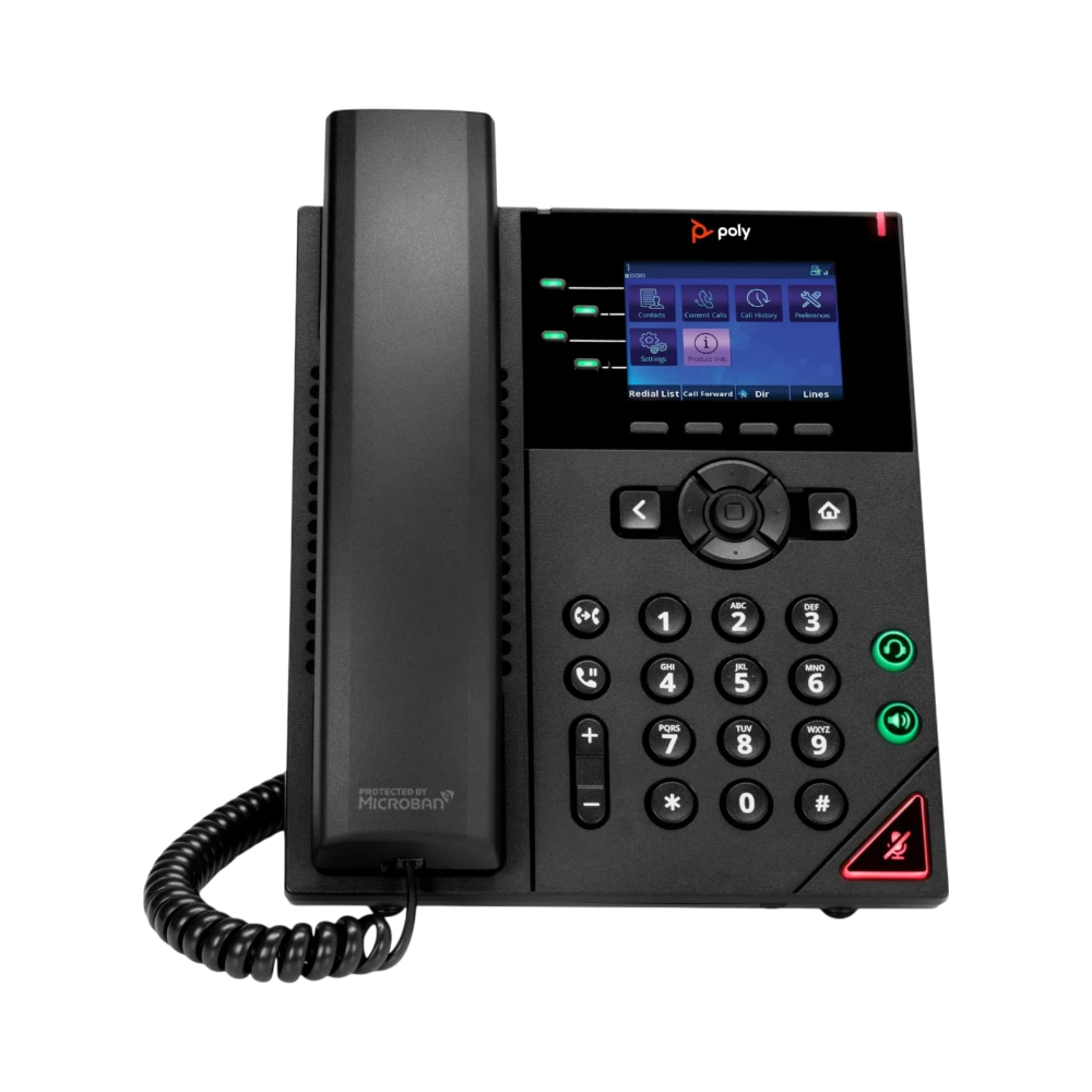 Poly OBi VVX 250 4-Line IP Desk Phone with Power Adapter — Being Shipped