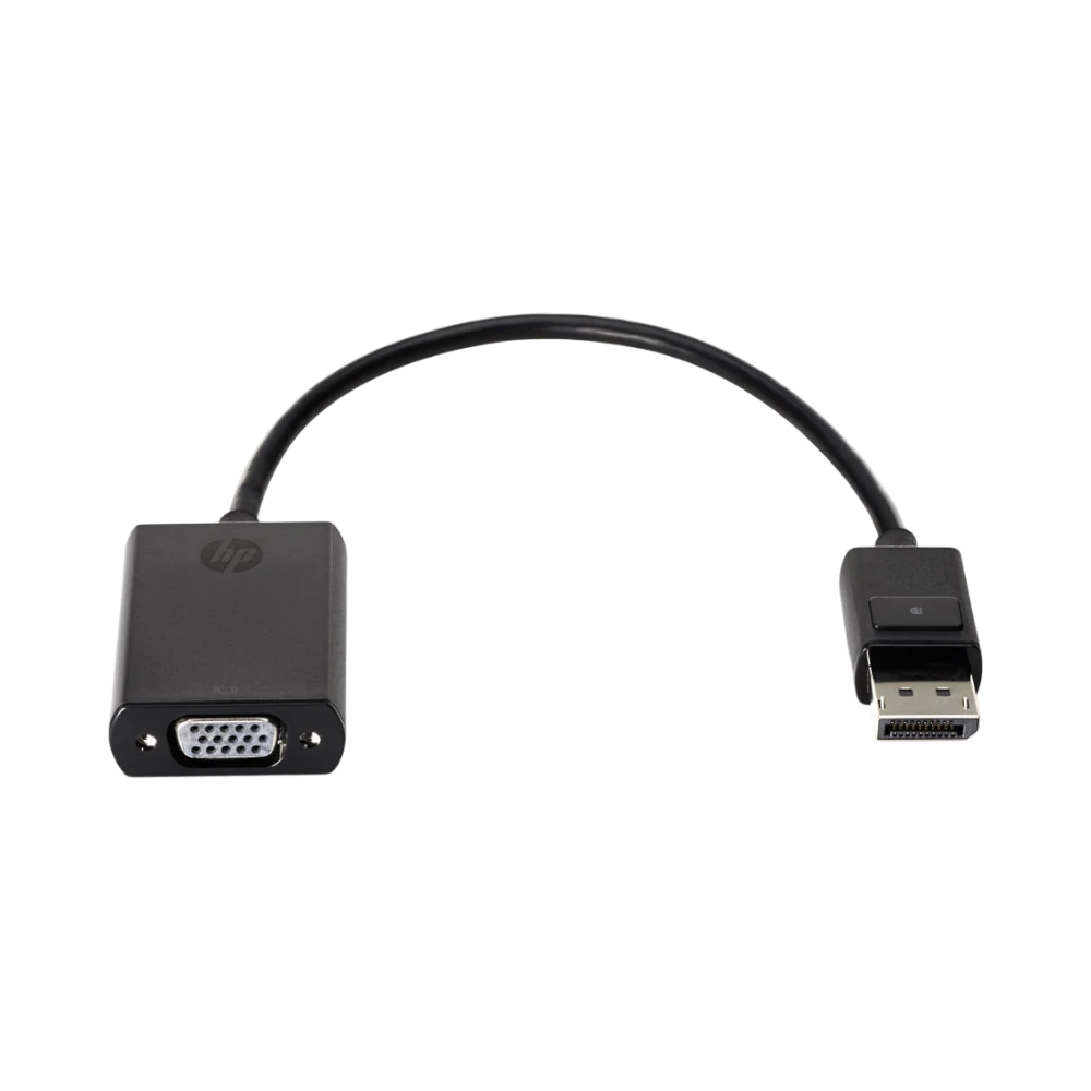 HP DisplayPort to VGA Adapter (Black) — Being Shipped