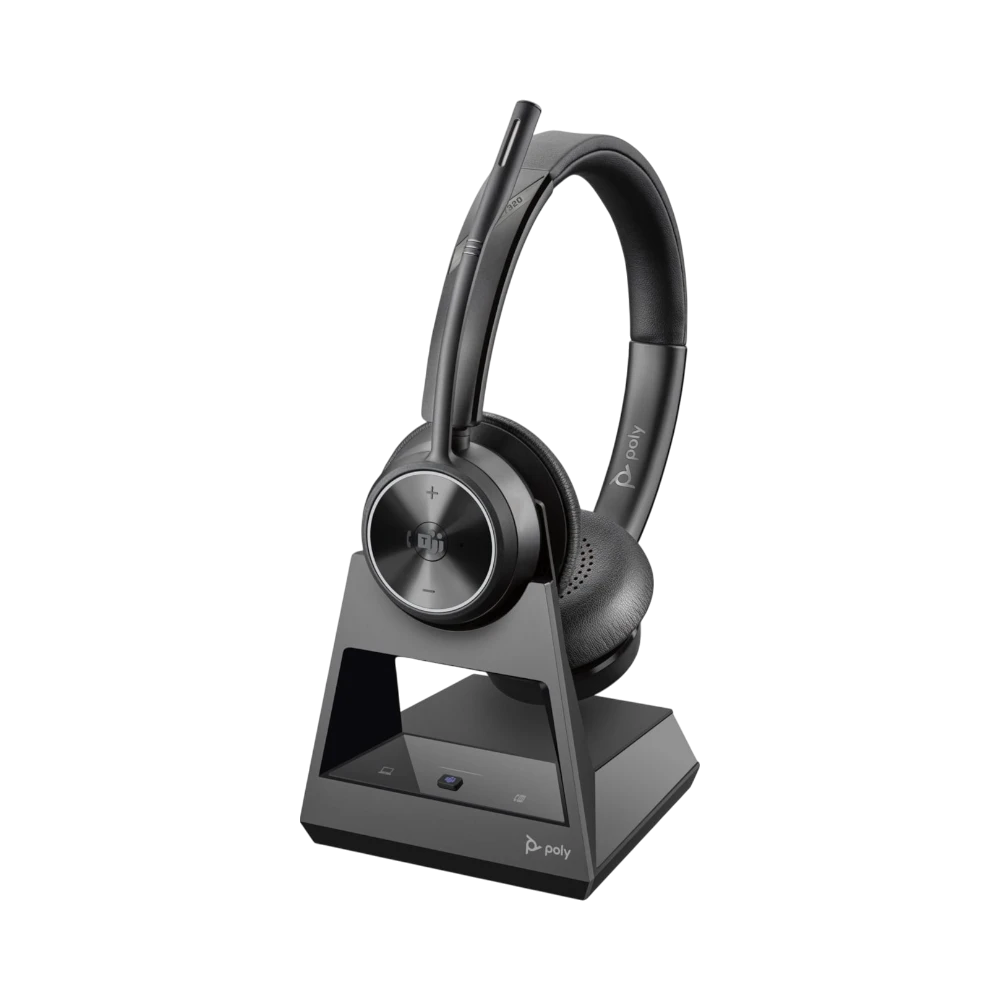 Poly Savi 7320 Office Wireless DECT Stereo Headset (Microsoft Teams Certified) — Being Shipped