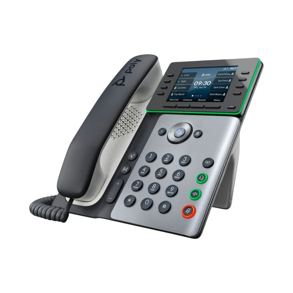 Poly Edge E350 IP Desk Phone with Power Adapter — Being Shipped