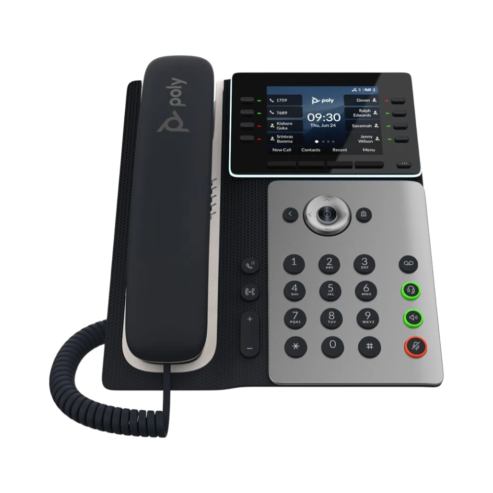 Poly Edge E350 IP Desk Phone with Power Adapter — Being Shipped