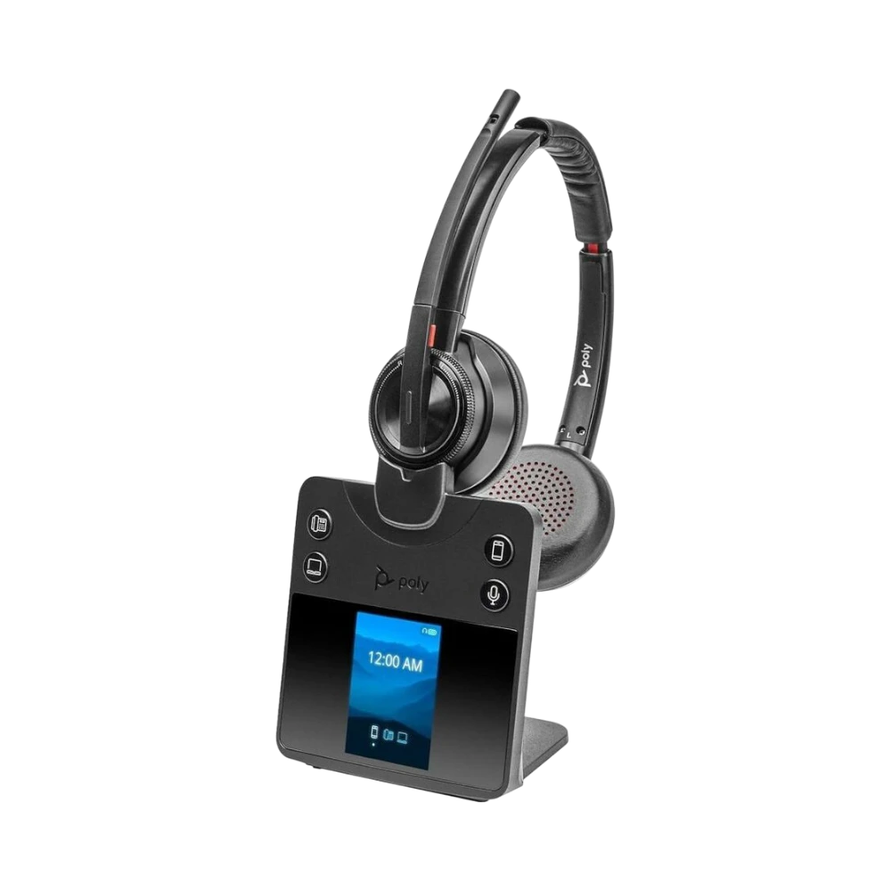 Poly Savi 8420 Wireless Noise Cancelling Bluetooth Stereo On-Ear Headset — Being Shipped