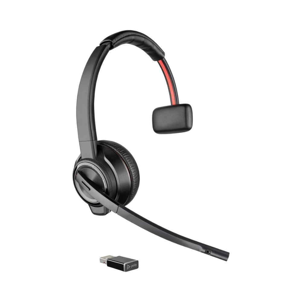 Poly Savi 8210 UC Over-the-Head Wireless Mono Computer Headset — Being Shipped