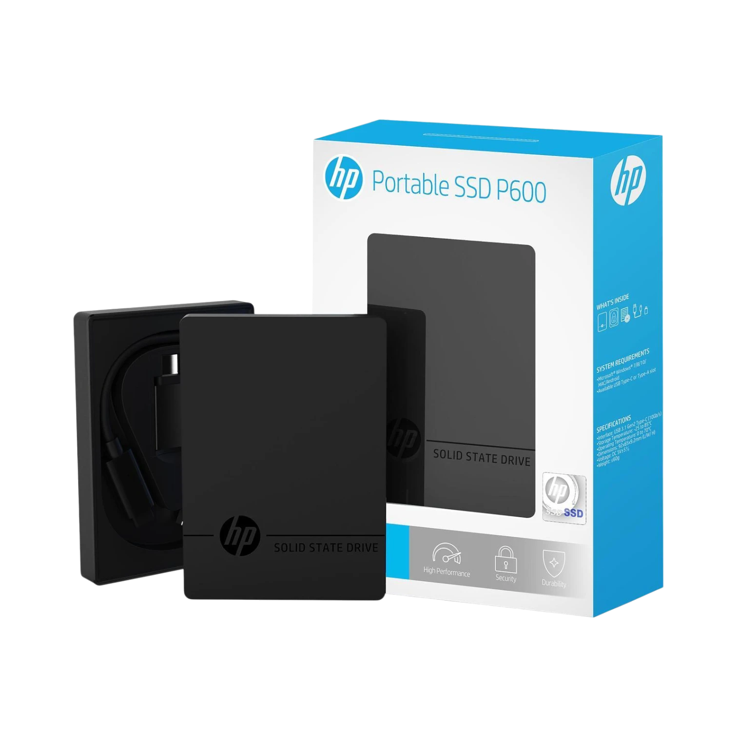 HP P600 USB 3.1 Gen2 Type-C 500GB External SSD — Being Shipped