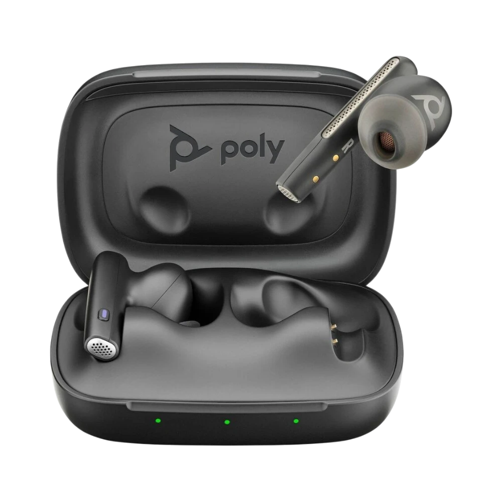 Poly Voyager Free 60 UC Earbuds (Carbon Black, Microsoft Teams Certified) — Being Shipped