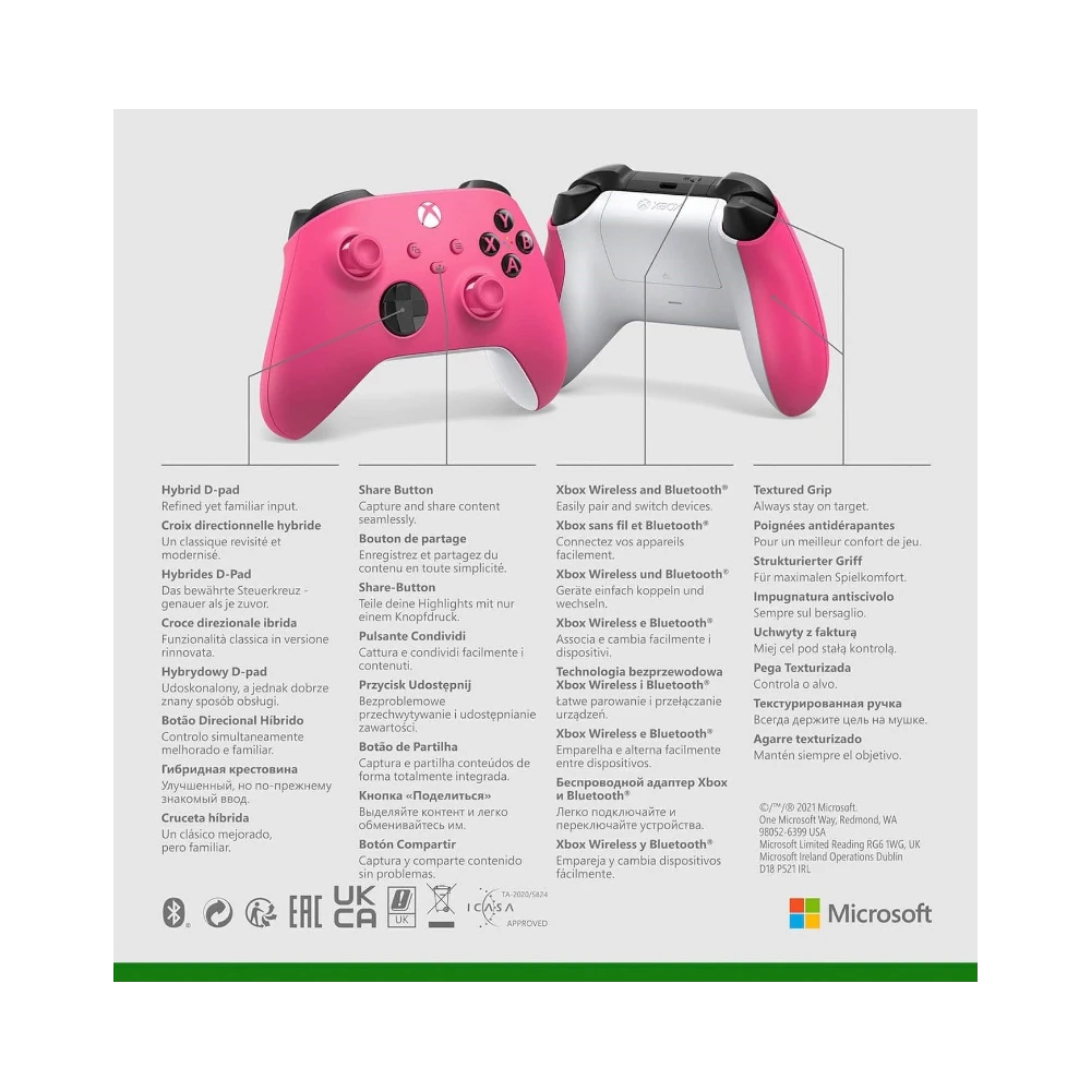 Microsoft Xbox Series X/S Wireless Controller (Deep Pink) — Being Shipped