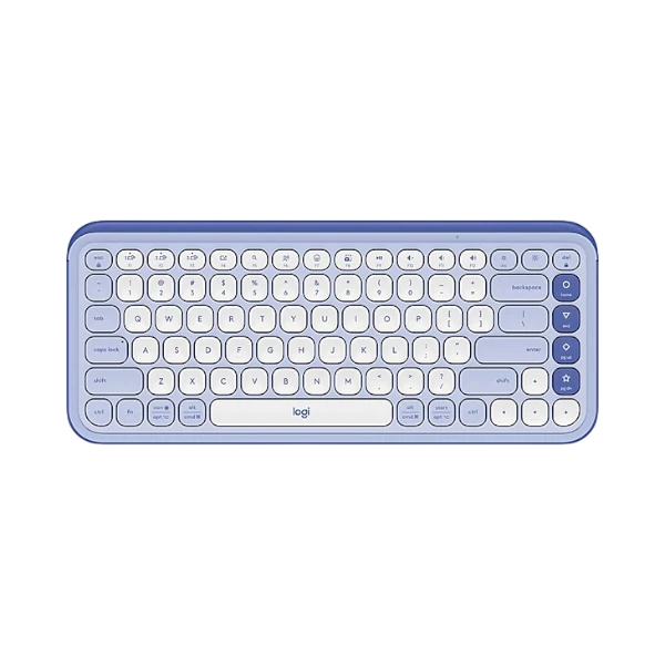 Logitech POP ICON KEYS Wireless Keyboard (Lilac & Off-White) — Being Shipped