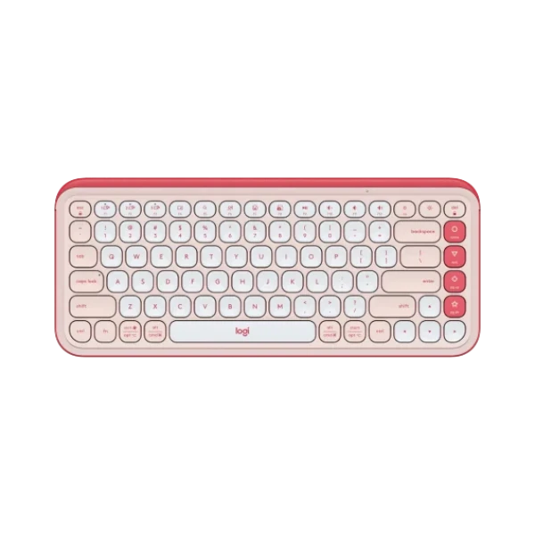 Logitech POP ICON KEYS Wireless Keyboard (Rose & Off-White) — Being Shipped