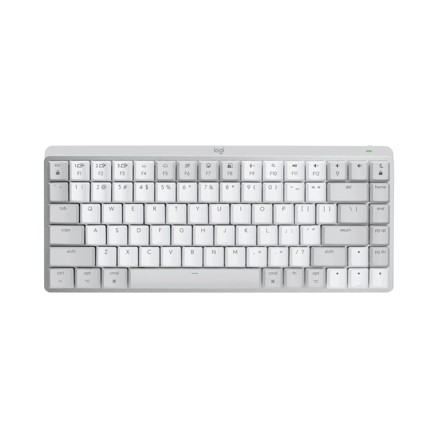 Logitech MX Mechanical Mini for Mac Wireless Keyboard (Pale Gray, Tactile Quiet)