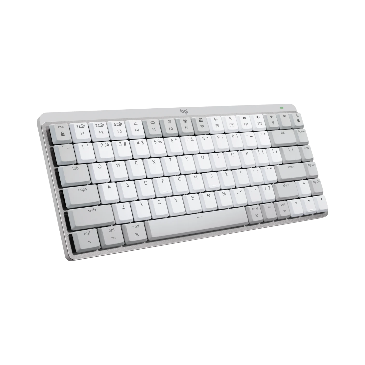 Logitech MX Mechanical Mini for Mac Wireless Keyboard (Pale Gray, Tactile Quiet)