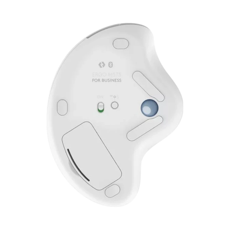 Logitech Ergo M575 Wireless Trackball Mouse for Business (White)