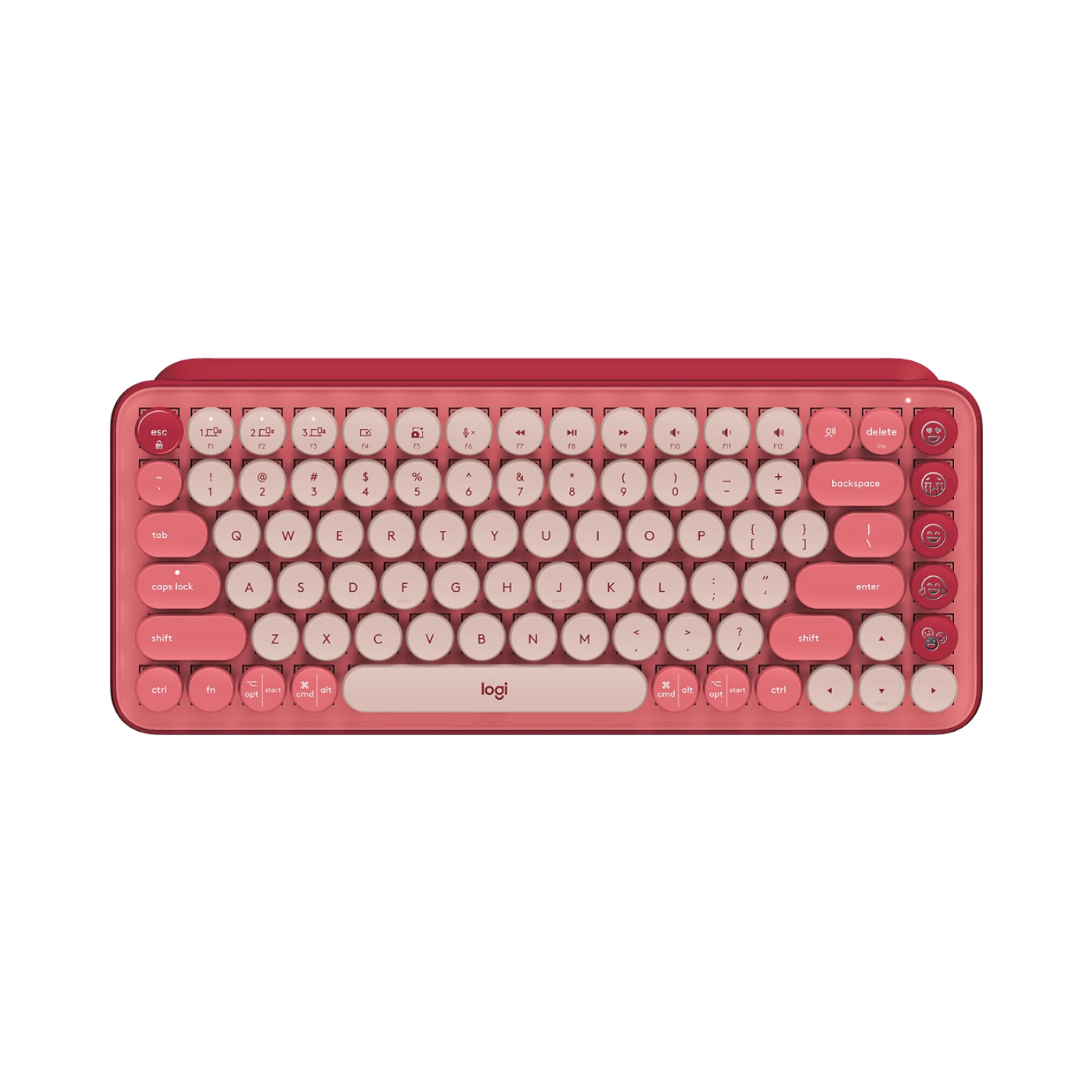 Logitech POP Keys Wireless Bluetooth Mechanical Keyboard (Heartbreaker Rose)