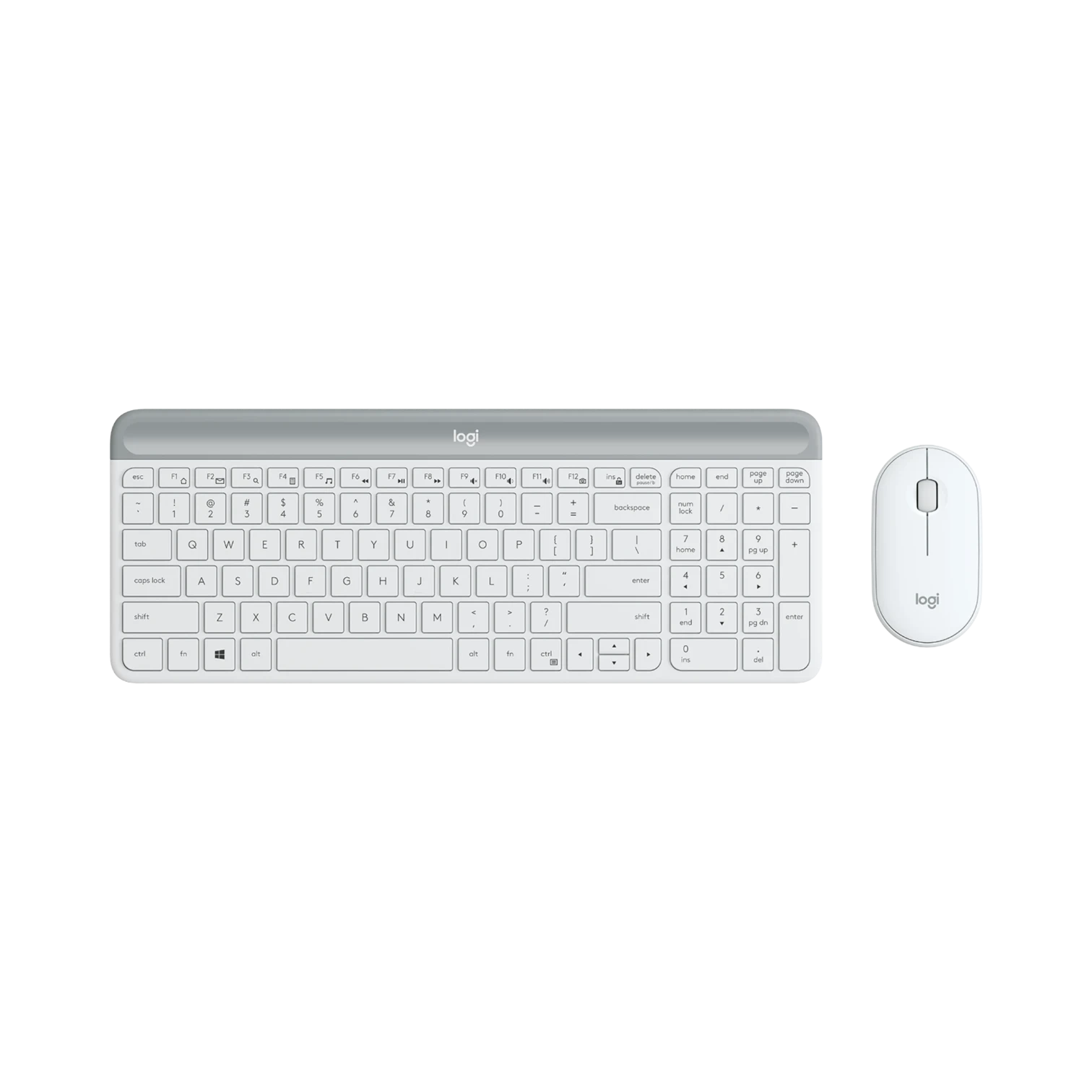 Logitech MK470 Slim Wireless Keyboard and Mouse Combo (Off-white)