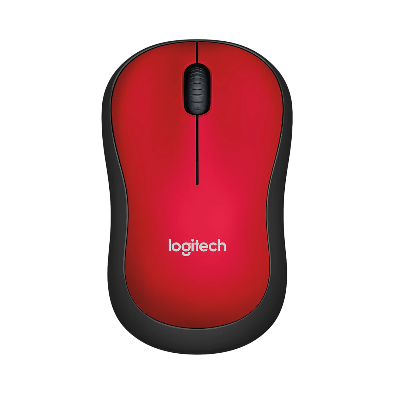 Logitech M185 Wireless Ambidextrous Optical Mouse (Red)