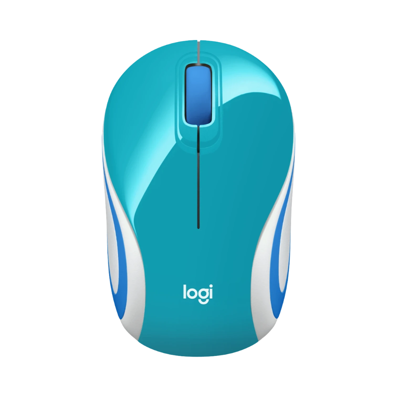 Logitech M187 Wireless Ambidextrous Optical USB Mouse (Teal)