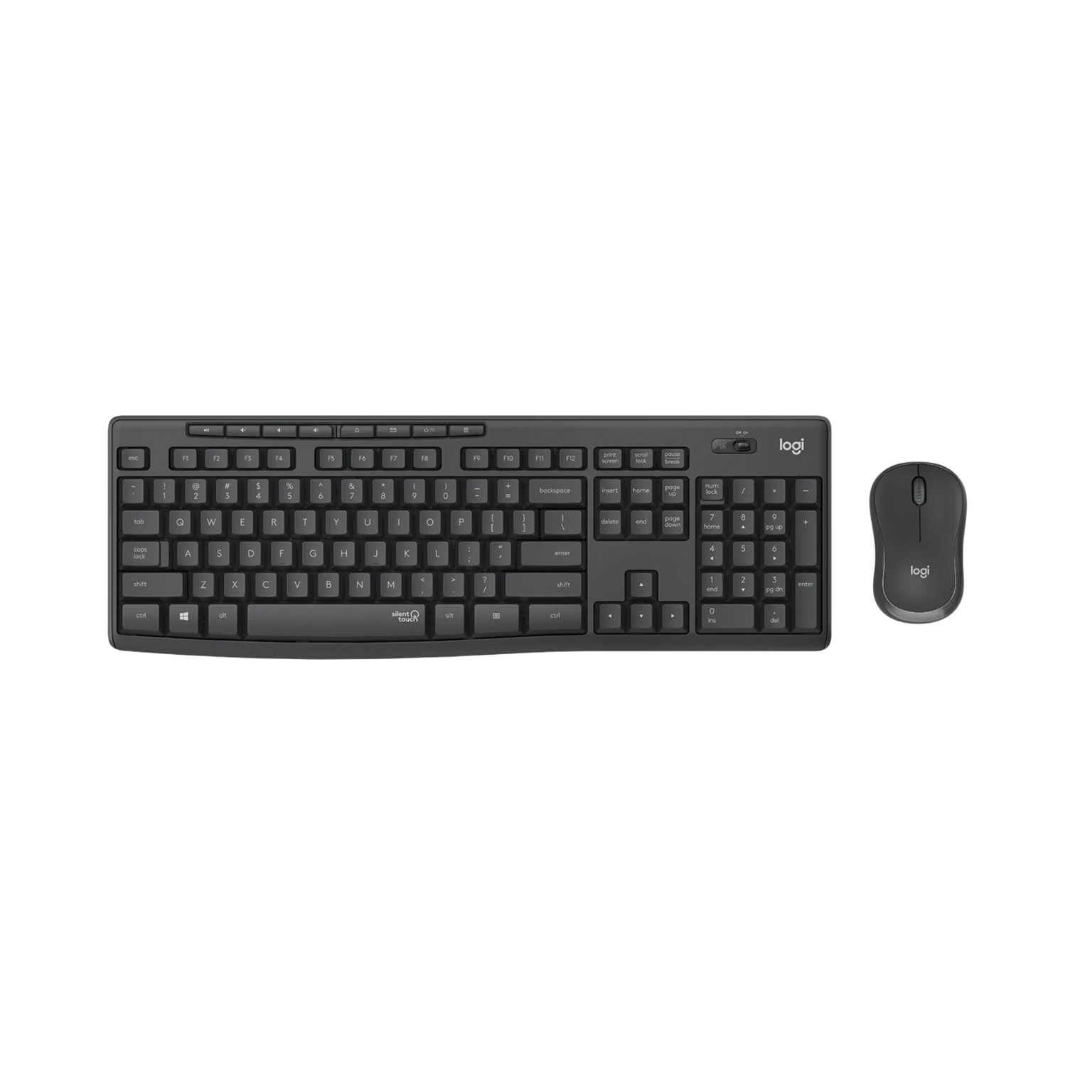 Logitech MK295 Silent Wireless Keyboard & Mouse Combo (Graphite)