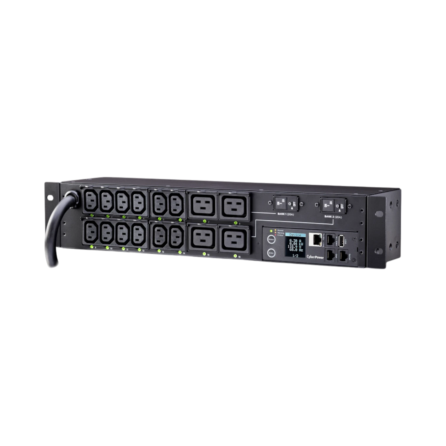 CyberPower 16-Outlet PDU41008 Rackmount Switched Power Distribution Unit (240V)