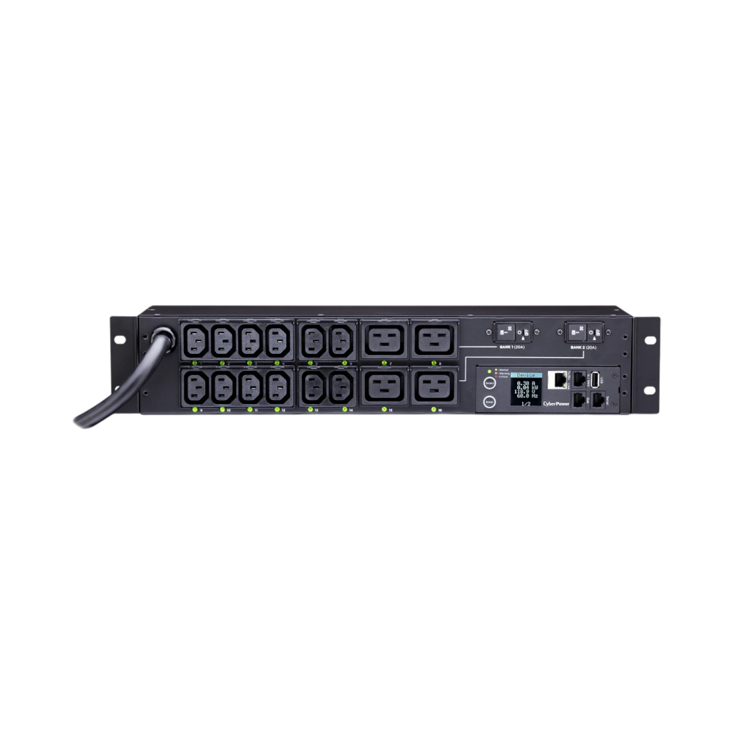 CyberPower 16-Outlet PDU41008 Rackmount Switched Power Distribution Unit (240V)