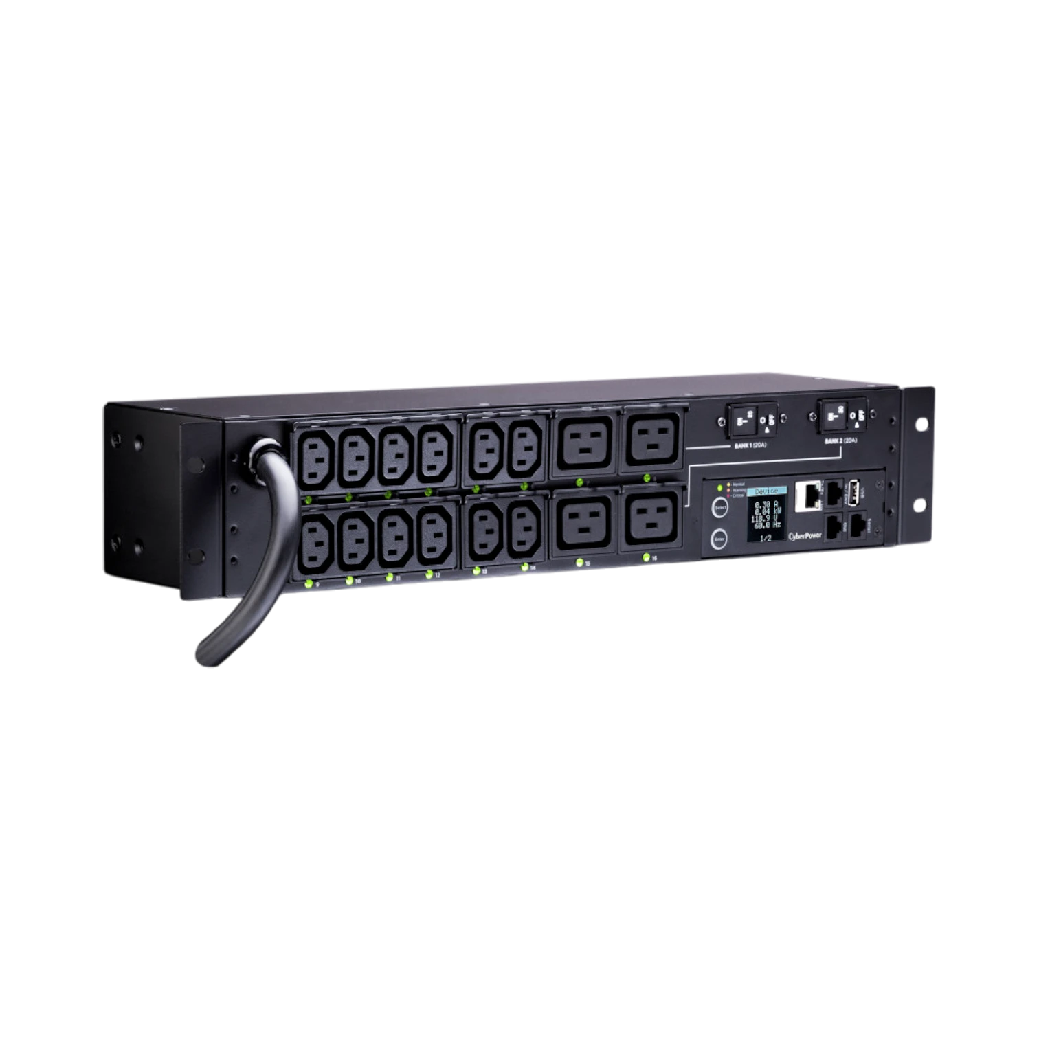 CyberPower 16-Outlet PDU41008 Rackmount Switched Power Distribution Unit (240V)