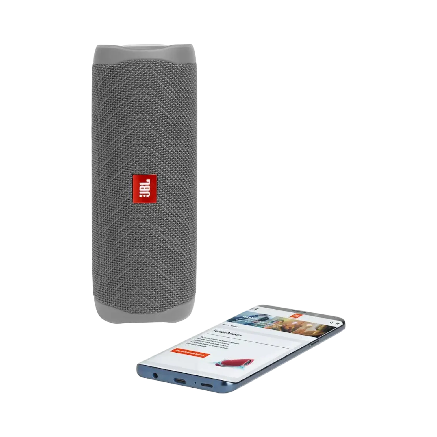 JBL Flip 5 Portable Bluetooth Speaker (Gray Stone)