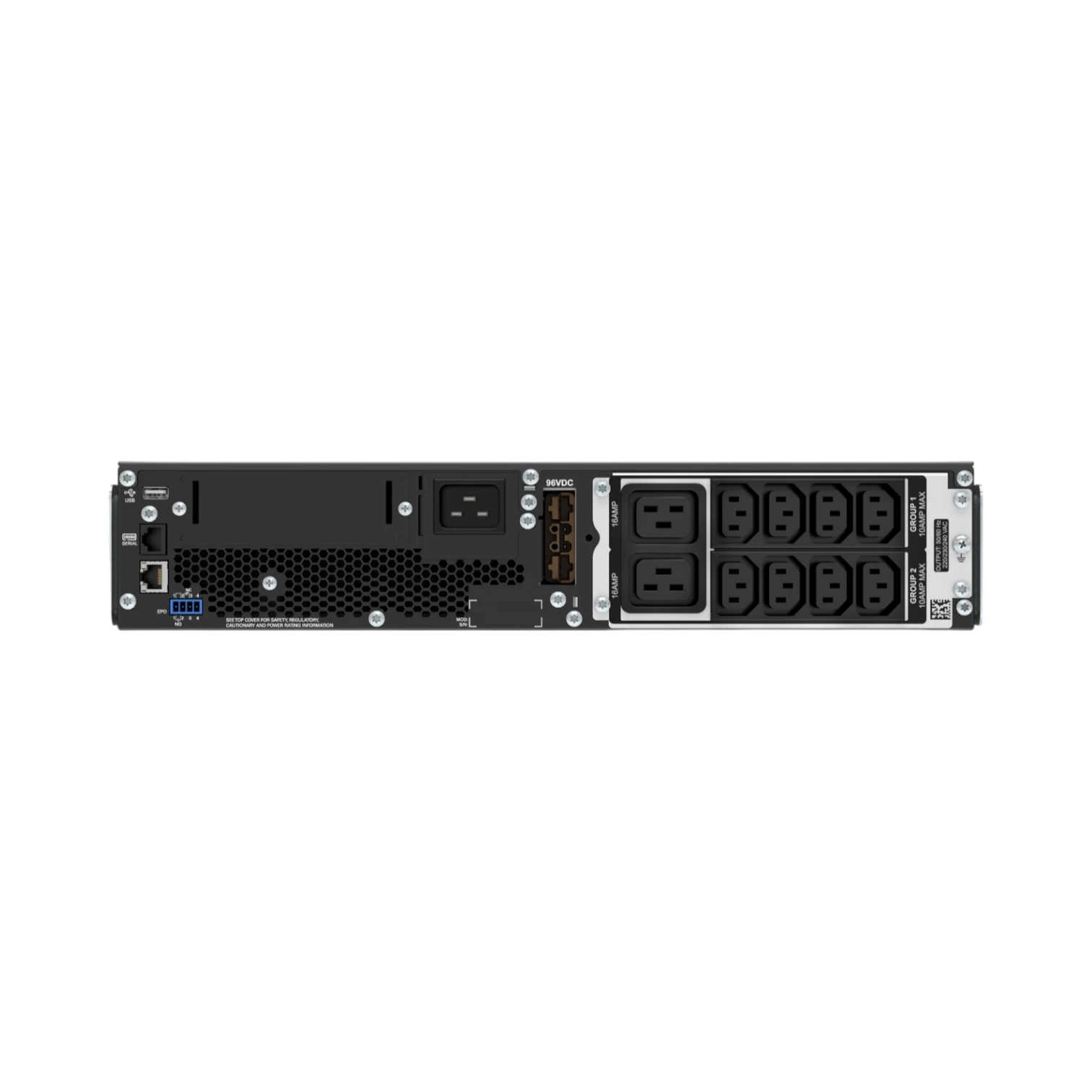 APC Smart-UPS On-Line, 3kVA, Rackmount 2U, 230V, 8x C13+2x C19 IEC outlets, SmartSlot, Extended runtime, W/ rail kit