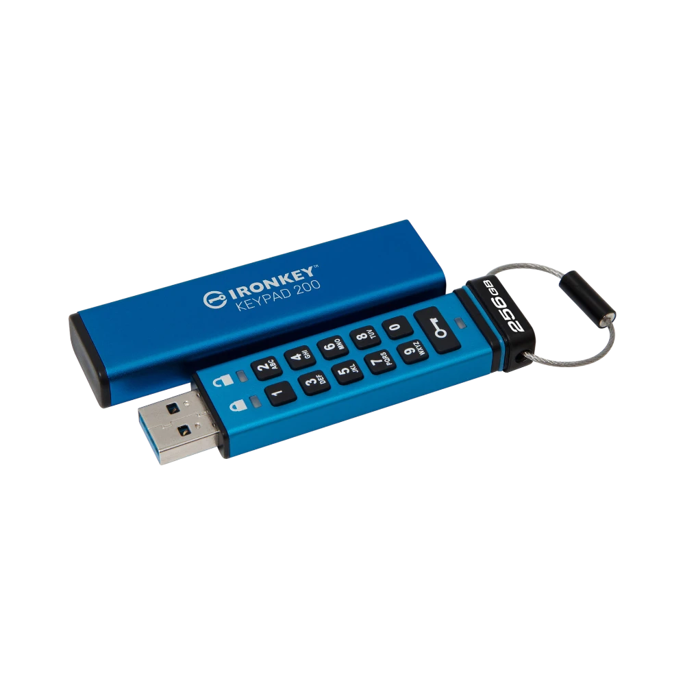 Kingston IronKey Keypad 200 256GB USB-A 3.2 Gen 1 Flash Drive — Being Shipped