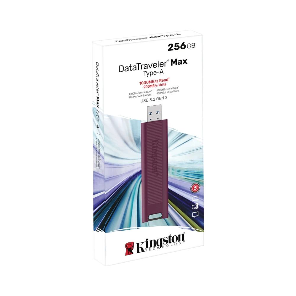 Kingston DataTraveler Max 256GB USB Type-A Flash Drive (Red)